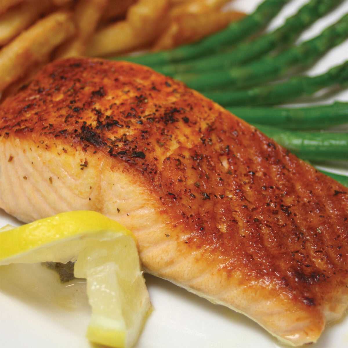 Spicy Dry Rubbed Salmon