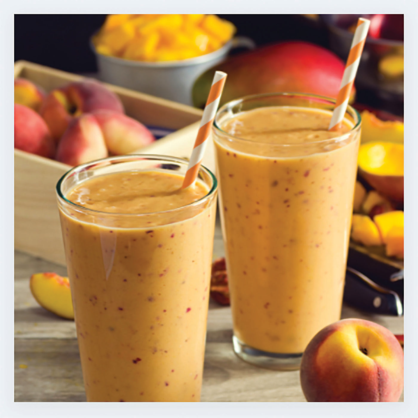 Mango Peach Protein Smoothie